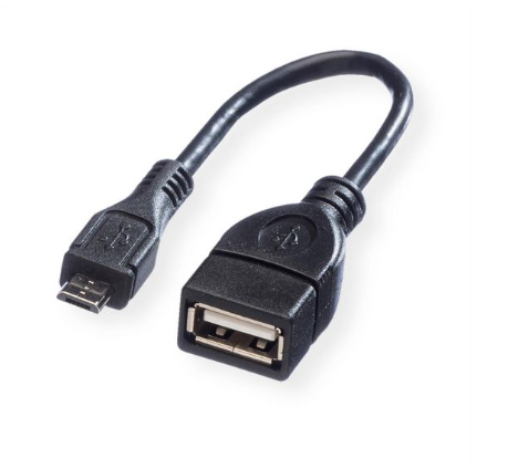 Micro USB han til USB-A HUN