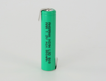 MAXE ANSMANN FLATTOP 1,2V, 800MAH AAA NIMH BATTERI MED LODDEØRER
