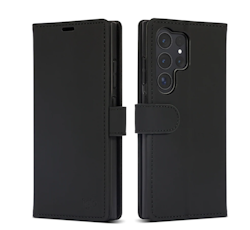 Lommebokdeksel Samsung Galaxy S24 Ultra | PU | Sort