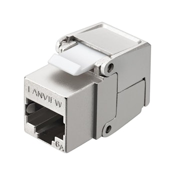 Lanview Cat6a Shielded flip jack keystone LVN128088