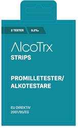 AlcoTrx promillemåler engangstester 2stk i en pakke