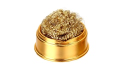 Loddetipp rensestasjon Brass Wool with Tray