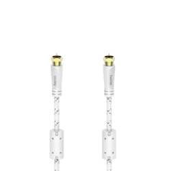 Antennekabel SAT 120dB F-Plug-F-plug Vit 3m