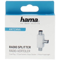 Antennekontakt T-Kontakt Koax 1 x Hann - 2 x Hunn