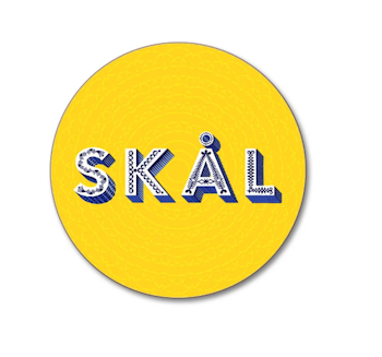 Drikkeunderlag, Skål, gul, 10cm