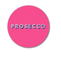 Drikkeunderlag, Prosecco, 10cm