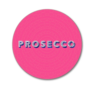 Drikkeunderlag, Prosecco, 10cm