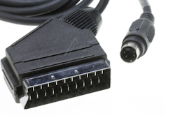 Scart til S-VHS 2m sort