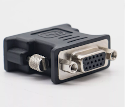 DVI 6+5pin til VGA adapter (for older color/monochrome CRT monitors)