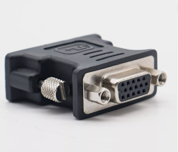 DVI 6+5pin til VGA adapter (for older color/monochrome CRT monitors)