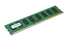 (BRUKT) CRUCIAL 2GB 240 pin DIMM DDR3  CT25664BA160B.C8FKR