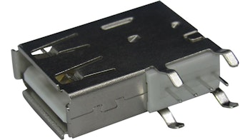 Loddbar USB-tilkobling, Sokkel, USB-A 2.0, Rettvinklet, Posisjoner