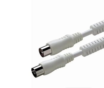 Antennekabel 10m coax - coax han - hun 100Hz shielded