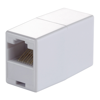 RJ45-kontakt for patchkabler, 2 x RJ45-kontakt, uskjermet