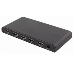 Aktiv HDMI splitter 1 til 4 4K, HDCP, 3D - sort