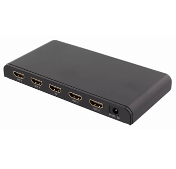Aktiv HDMI splitter 1 til 4 4K, HDCP, 3D - sort