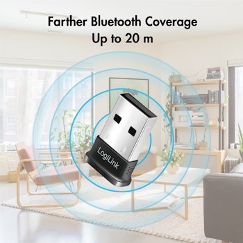 LOGILINK BT 5.3-adapter, USB-A, opptil 20 m rekkevidde, med LED