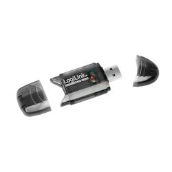 LOGILINK USB 2.0 kortleser, SD/MMC/RS-MMC, svart