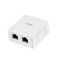 Koblingsboks 2 x RJ45 Cat6a Skjermet