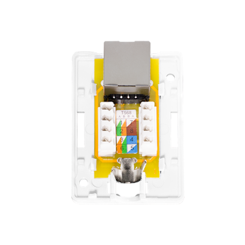 Koblingsboks 1 x RJ45 Cat6a Skjermet