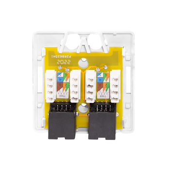 Koblingsboks 2 x RJ45 Cat6a Uskjermet