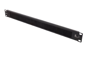 DELTACO 19" 1U Metal Cable Management med åpning for kabler