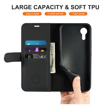 Lommebokdeksel Samsung Galaxy XCover 7 | PU | Sort