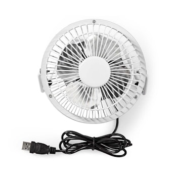 Bord-vifte USB-Strøm Ø150 mm 3 W 1 Hastighet Hvit