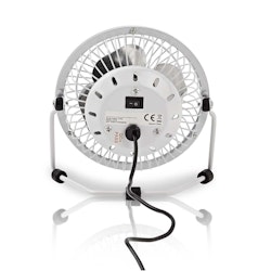 Bord-vifte USB-Strøm Ø150 mm 3 W 1 Hastighet Hvit