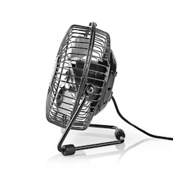 Bord-vifte USB-Strøm Ø150 mm 3 W 1 Hastighet Sort