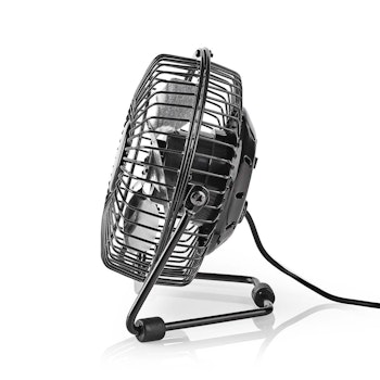 Bord-vifte USB-Strøm Ø150 mm 3 W 1 Hastighet Sort