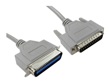 25p D-sub til Han centronics parallel kabel 2m