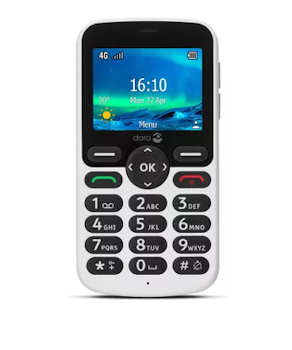 Doro 5861 4G | Hvit/Svart *