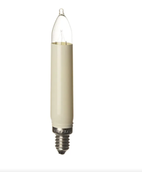 Lyspære julestake / juletre E10 16V 4W 2-pk