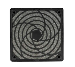 Viftefilter for 120mm vifter, PUR Filter, ABS Frame, 122 x 122mm
