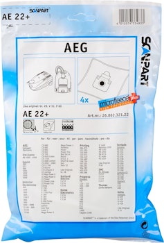 Scanpart AEG AE22+ støvsugerposer 4stk