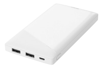 DELTACO Power bank 10000 mAh, 2.1A/10.5 W