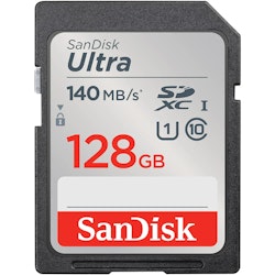 Sandisk Minnekort SDXC Ultra | 128GB | 140MB/s