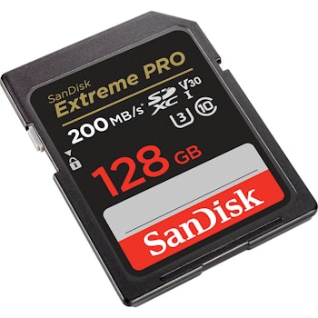 Sandisk SDXC Extreme Pro | 128GB | 200MB/s