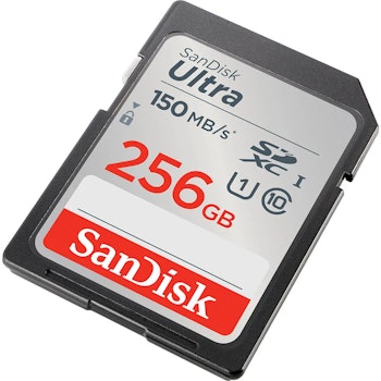 Sandisk Minnekort SDXC Ultra | 256GB | 150MB/s