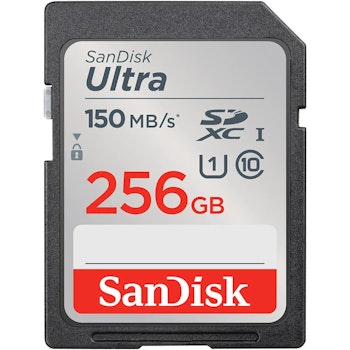 Sandisk Minnekort SDXC Ultra | 256GB | 150MB/s