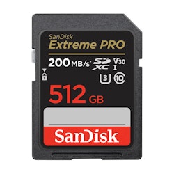 Sandisk SDXC Extreme Pro | 512GB | 200MB/s