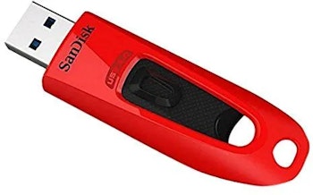 SanDisk Ultra Minnepenn | 64GB | USB 3.0 Type A | Rød