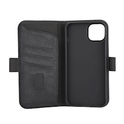 Lommebokveske iPhone 15 Plus | Resirkulert TPU | Sort