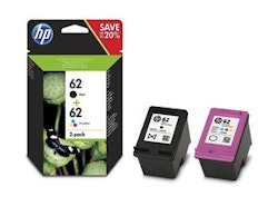 HP Blekk 62 Sort/Tri-Color