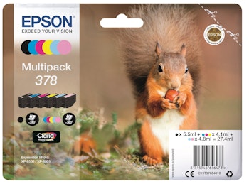 T378 Multipack 6-colours Claria Photo HD Ink