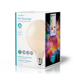 SmartLife LED Lyspære Wi-Fi E27 500lm 5W VarmHvit 2700K Glass G125