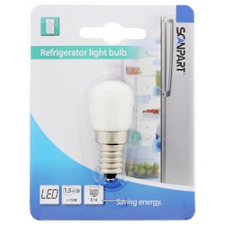 Scanpart  LED Kjøleskapspære 1,5W E14