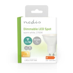 LED pære GU10 Dimbar Spot | 4.5W | 345lm | 2700K