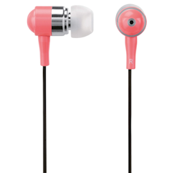 HAMA Øreplugger Shiny In-Ear Mic Sølv Rosa